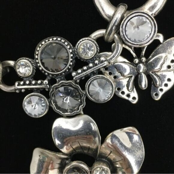 Vintage Art Nouveau Steam Punk Chunky Floral Botanical Grandeur Necklace - Picture 4 of 8